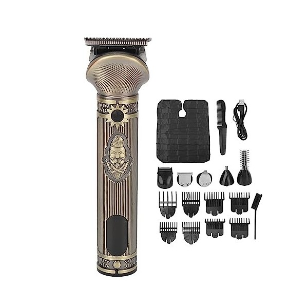 Kit de Coupe de Cheveux électrique, Tondeuses à Cheveux, Tondeuse à Poils de Nez, Rasoir électrique pour Homme, Cape de Coupe