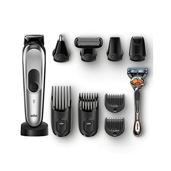 Braun Kit de tondeuse multi-tondeuse 10 en 1 pour homme avec tondeuse à barbe et cheveux 7 MGK7920