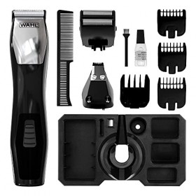Wahl Groomsman 8 en 1 Multigroomer Multigroomer pour homme, visage et corps, tondeuse à barbe pour homme, kit de toilettage, 