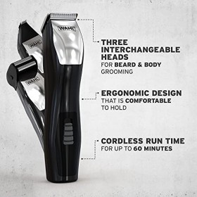 Wahl Groomsman 8 en 1 Multigroomer Multigroomer pour homme, visage et corps, tondeuse à barbe pour homme, kit de toilettage, 