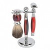 Barbe Bol Brosse Ensemble, Barbe Brosse Bol Ensemble Alliage Stand Résine Salle De Bains Toilettage Pour Hommes