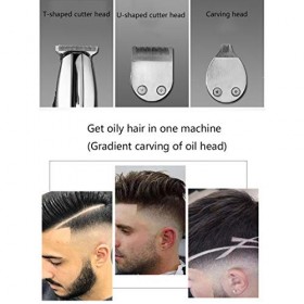 FSCLJ Tondeuse 3-en-1 Tondeuse à Cheveux Hommes Kit de Tondeuse à Cheveux sans Fil pour Barbe Cheveux et Corps avec 10 Access