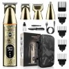 Tondeuse à cheveux électrique multifonction 5 en 1 pour homme - Kit de toilettage lavable