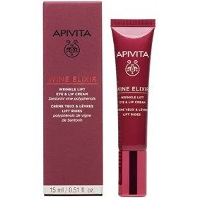 Apivita Wine Elixir Crème liftante anti-rides yeux et lèvres 15ml
