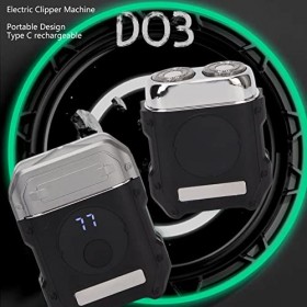 Tondeuse à Barbe pour Homme, Tondeuse à Barbe sans Fil à Tête Magnétique Professionnelle avec écran LCD, Tondeuse à Cheveux R