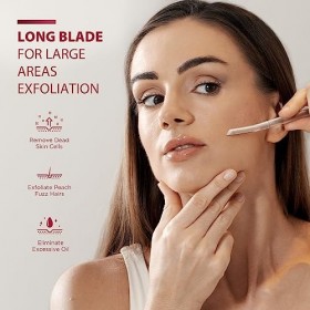 SINAHET Lot de 12 rasoirs professionnels pour le visage et les sourcils, lame dexfoliation douce pour la peau