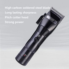 FSCLJ Tondeuse à Cheveux électrique 100-240V Tondeuse à Huile sans Fil avec Tondeuse à Cheveux à Lame en Acier Inoxydable à A