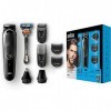 Braun Multigroomer 81679635 Tondeuse à Barbe Noir, Gris - Tondeuses à Barbe 0,5 mm, 2,1 cm, 2 mm, Full Beard, Barbe Longue, 