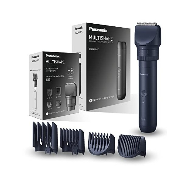 Panasonic MULTISHAPE Modulaire Personnels Soins Système ER-CTW1, tondeuse à barbe et pince à cheveux pour hommes avec batteri