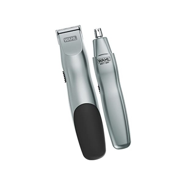 Wahl Groomsman Battery Powered Beard, Mustache, Hair & Nose Hair Trimmer for Detailing & Grooming - Model 5621