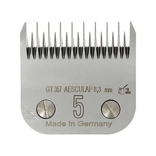 Kerbl GT357 SnapOn Aesculap Lot de 50 têtes de rasage 5 têtes de coupe 6,3 mm