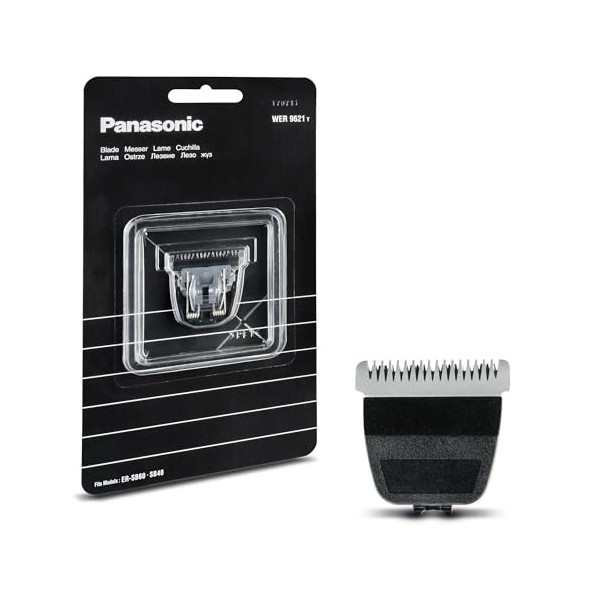 Panasonic WER9621Y1361 Lame de Rechange pour Tondeuse à Barbe ER-SB60 et ER-SB40, Acier Inoxydable Japonais, Taille de la Bar