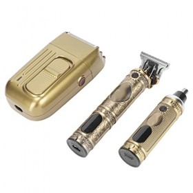 Tondeuse à Cheveux électrique 3 en 1 pour Homme, Kit de Coupe de Cheveux avec écran LCD Professionnel Barbe Toilettage Nez To