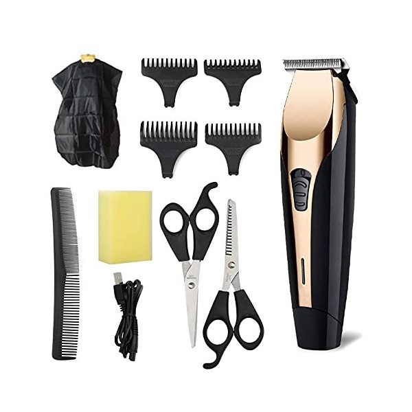 XJZKA Kit de Tondeuse à Cheveux pour Hommes, Kit de Tondeuse à Cheveux Professionnelle avec Brosse de Guidage, Kit de toilett