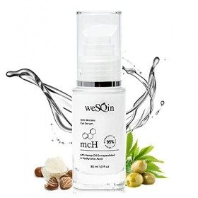 weSQin Crème Contour des Yeux Anti-Âge - anti cernes poches & anti rides puissant traitement - sérum à lhuile de chanvre enc