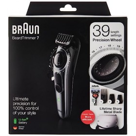 Braun Tondeuse à barbe BT7240 série 7 et tondeuse à cheveux avec rasoir Gillette Fusion5 ProGlide, 39 réglages de longueur, c