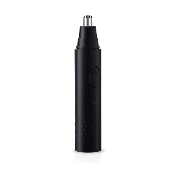 BREWIX Tondeuse à poils de nez 2 en 1 Tondeuse à poils de nez rechargeable USB Rasoir à barbe électrique Oreille Nez Coupe de