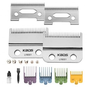 KBDS Lot de 2 lames de rechange pour tondeuses à 2 trous - Compatibles avec Wahl Clipper WAHL 5-Star Senior, Reflections Seni