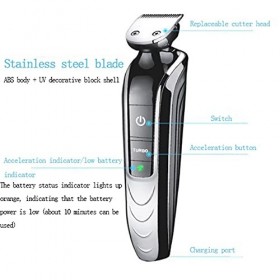 Tondeuse Electriques Hommes，Tondeuse Barbe sans Fil，Branchez lalimentation Tendeuse à Cheveux pour Hommes Professionel， ​Sal