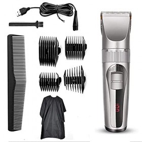 XJZKA Tondeuses à Cheveux pour Hommes Tondeuses sans Fil Professionnelles Tondeuse à Barbe Rasoir à Barbe Ensemble de Coupe d