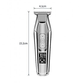 XJZKA Tondeuse à Cheveux Professionnelle Kit de Tondeuse à Barbe électrique sans Fil Kit de toilettage pour Machine de Coupe 