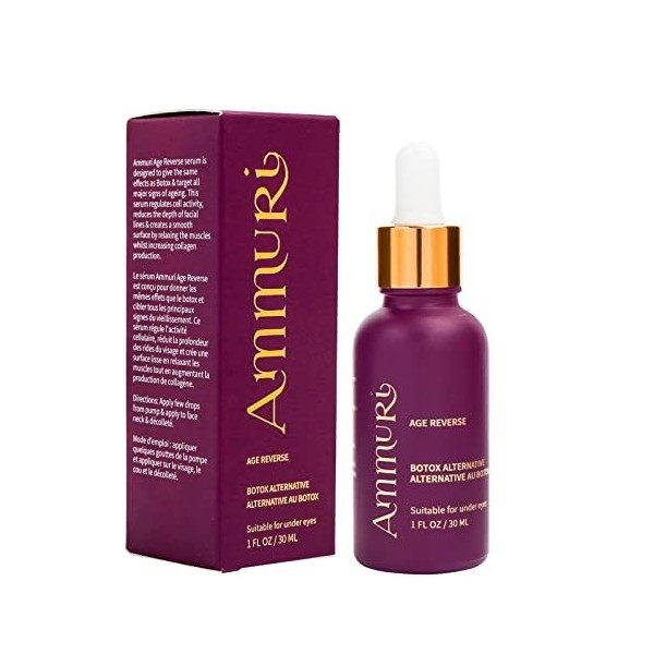 Ammuri Sérum Visage Anti-âge, Peptide + Matrixyl 3000 avec Sérum Hyaluronique et Sérum Vitamine C pour Soins de la Peau, Soin