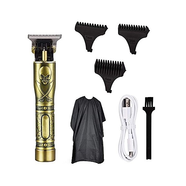 XJZKA Tondeuse à Cheveux Tondeuse à Barbe pour Hommes Outliner Detail Tondeuse Kit de toilettage sans Fil USB Rechargeable ét