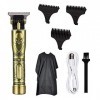 XJZKA Tondeuse à Cheveux Tondeuse à Barbe pour Hommes Outliner Detail Tondeuse Kit de toilettage sans Fil USB Rechargeable ét