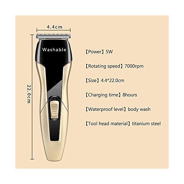 XJZKA Tondeuse à Cheveux électrique pour Hommes Tondeuse sans Fil Kit de Rasage Tondeuse à Cheveux étanche Cisailles davion 