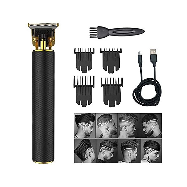 XJZKA Kit de Tondeuse à Cheveux électrique pour Hommes, Tondeuse à Cheveux Professionnelle Rechargeable sans Fil, Tondeuse à 