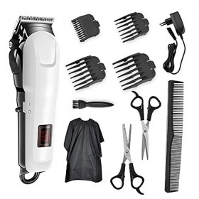 XJZKA Tondeuse à Cheveux Professionnelle Tondeuse à Cheveux Kit pour Hommes Machine de Coupe de Cheveux électrique Affichage 