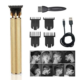 XJZKA Tondeuse électrique Professionnelle sans Fil pour Hommes, Tondeuse à Lame en T à Cisaillement Droit sans Fil, Tondeuse 