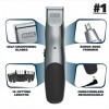 Wahl Groomsman Cord/Cordless Beard, Mustache, Hair & Nose Hair Trimmer for Detailing & Grooming - Model 5623