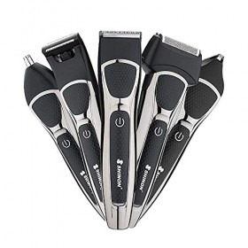 XJZKA Tondeuse à Cheveux Tondeuse à Cheveux Professionnelle sans Fil 6 en 1 Tondeuse à Cheveux électrique Multifonction USB T