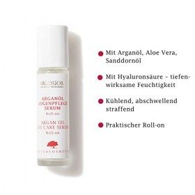 ArgandOr Huile dargan bio yeux Vegan Lot de sérum soin. Reconditionné, raffermit et wirkt abschwellend. Avec Applicateur Ro