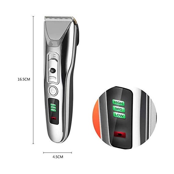 Facile tondeuse à cheveux Trousse de toilette for hommes avec Trimmer USB Station de recharge Tondeuse électrique réglable Af