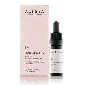 Alteya Organic Sérum réparant contour des yeux 10ml -Certifié biologique USDA -Complexe revitalisant pour la peau - Améliore 