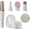 Braun FaceSpa 922 Pro Epilierer Blanc, Rose