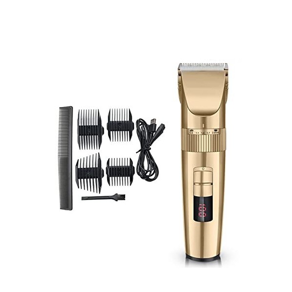 WYKDL Kit Tondeuse à Cheveux for Hommes et Outils de Trimmer for Hommes, kit de toilettage for Hommes Rechargeables LED Affic