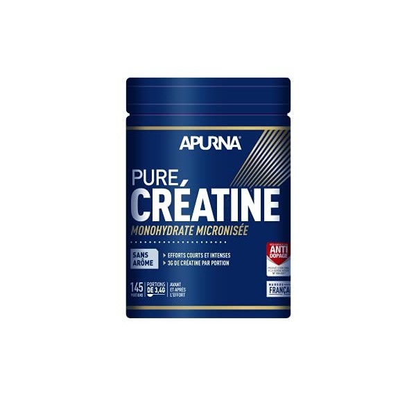 APURNA/Compléments Alimentaires/Pure Créatine/Construction Musculaire/Pot 500g