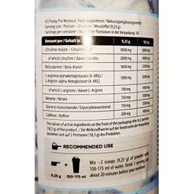 FA Nutrition Ice Pump Booster | 463 g par récipient | Pre-Workout Effet rafraîchissant Body Building | L-citrulline bêta alan