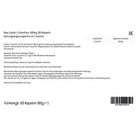Now Foods L-Carnitine, 500mg, Carnipure®, 60 gélules végétaliennes, Testé en laboratoire, Sans gluten, Végétarien, Sans soja,