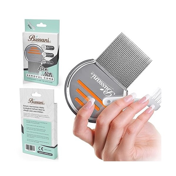 Bussani Peigne Anti Poux and Déodorant Femme Roll-On for Teens, Kids, Girls, Enfant, Sans Alcool, Anti-Irritation, 90ml, Alum
