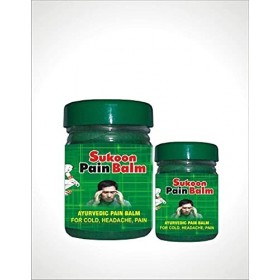 Panihari Mahida Sukoon Baume vert pour soulager le rhume, les maux de tête, les douleurs - Peut être appliqué sur les côtes, 