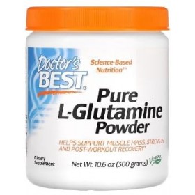 Doctors Best Poudre de L-Glutamine - 300g - Soutien pour la Récupération Musculaire