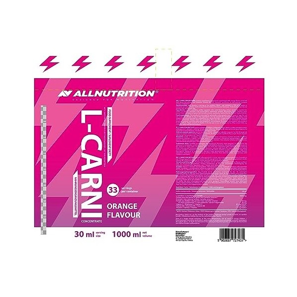 Allnutrition L-Carni Concentrate Orange 1000Ml