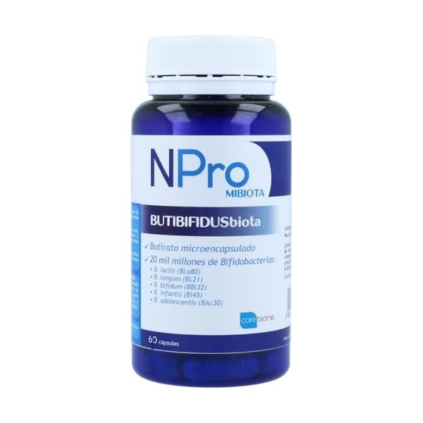 Butyrate de NPro Butibifidusbiota pour le côlon 60 capsules