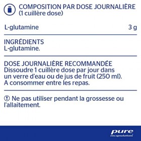 Pure Encapsulations - Poudre L-Glutamine - Acide Aminé - Supplément Hypoallergique & Végan sans Aucun Additifs - 227 g