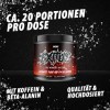 EXITUS Extreme Pre Workout Booster – Booster dentraînement avec monohydrate de créatine, caféine, L-citrulline, bêta alanine