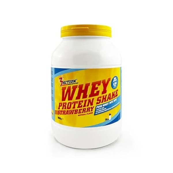 3Action Whey Protein Shake 900 g Strawberry